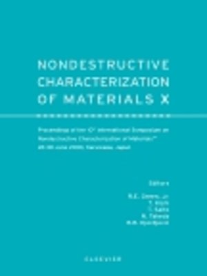 cover image of Nondestructive Characterization of Materials X